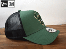 ★未使用品★NEW ERA ニューエラ × MILWAUKEE BUCKS バックス NBA【フリーサイズ】 キャップ 帽子 H135_画像5