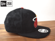 ★未使用品★NEW ERA ニューエラ × MIAMI HEAT ヒート NBA 9 FIFTY ORIGINAL FIT【フリーサイズ】 キャップ 帽子 H116_画像4