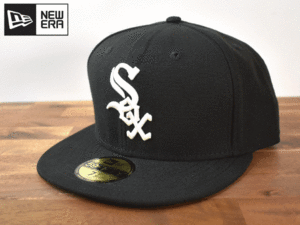 ★未使用品★NEW ERA ニューエラ × CHICAGO WHITE SOX ホワイトソックス MLB 59 FIFTY【7-1/2 - 59.6cm】 キャップ 帽子 H566