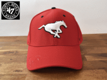 ★未使用品★ 47 BRAND 47 ブランド × CFL MUSTANGS マスタングス 【フリーサイズ】キャップ 帽子 H385_画像2