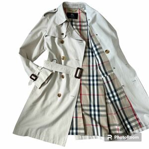 【希少LLサイズ】 BURBERRY LONDON バーバリーロンドン ノバチェック トレンチコート XLサイズ メンズ ベルト ダブル