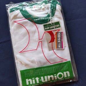 当時物　未使用　デッドストック　Hit Union　プーマ社ヒットユニオン　半袖Tシャツ　丸首　体操服 サイズS　希少