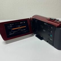 SONY HDR-CX170 小型 デジタル ビデオ カメラ レッド バッテリー チャージャー バッグ 付き ハンディ デジカメ HD レコーダー 赤 ソニー_画像6
