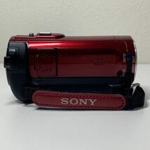 SONY HDR-CX170 小型 デジタル ビデオ カメラ レッド バッテリー チャージャー バッグ 付き ハンディ デジカメ HD レコーダー 赤 ソニー_画像4