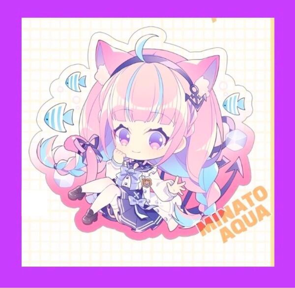 同人グッズ 非公式 ホロライブ hololive 両面印刷 アクリルキーホルダー キーホルダー アクキー 湊あくあ ②