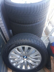 BMW純正ホイール18インチ　245/50R18ブリザックスタッドレス 4本中古品 F01 750i 740i送料着払い