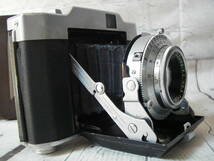 アンティーク OLYMPUS SIX オリンパス シックス 中判フィルムカメラ 蛇腹カメラ D.ZUIKO F.C. 1:3.5 f=7.5cm レトロ レザーケース付 レトロ_画像6