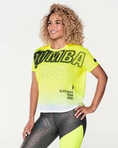 【新品】Zumba　ズンバウェア　Tシャツ　Mサイズ　Z1T000100 黄