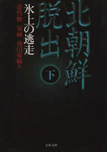 北朝鮮脱出(下) 氷上の逃走 文春文庫／姜哲煥(著者),安赫(著者),池田菊敏(訳者)