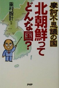 摩訶不思議の国　北朝鮮ってどんな国？／重村智計