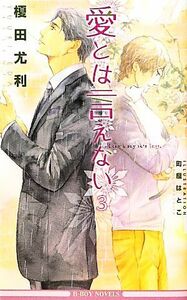 愛とは言えない(３) ビーボーイノベルズ／榎田尤利【著】