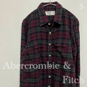 【格安美品】アバクロ Abercrombie&Fitch ネルシャツ S