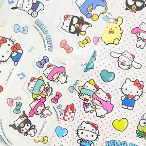 1141022 2 point seat seal 50 anniversary Kitty Sanrio Daiso interior sticker pouch Hello Kitty seal MWT