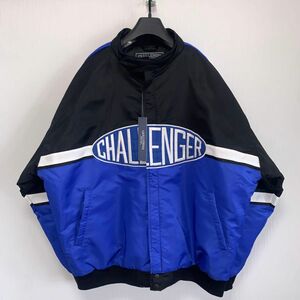 XL黒青【CHALLENGER】CMC RACING JKT／新品タグ付／送料込 ブルゾン レーシングジャケットCMC