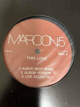 中古 名盤 アナログ盤 レコード 12インチ MAROON 5 THIS LOVE KANYE WEST REMIX SUNDAY MORNING record inch マルーン カニエ ウエスト YE_画像3