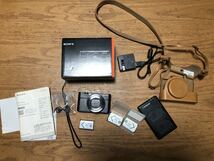 SONY DSC-RX100M3 専用ケース、バッテリー　ミラーレスカメラ　SDカード_画像1