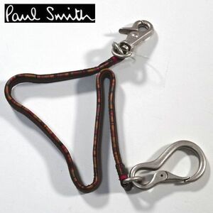 新品 Paul Smith ポールスミス マルチストライプ ウォレットコード 財布 長財布 キーリング