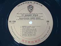 サンセット77(1958・TV) 77 Sunset Strip／ウォーレン・バーカー Warren Barker／エド・バーンズ／米ＬＰ・オリジナル・ステレオ_画像4