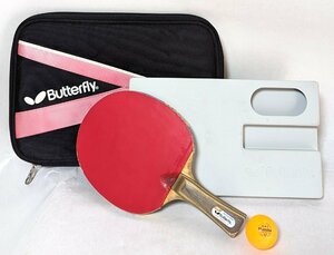 ButterFly バタフライ 卓球 卓球ラケット 収納ケース ラケットケース ピンポンボール ブラック×ピンク TABLE TENNIS RACKET