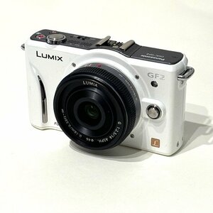 Panasonic LUMIX ルミックス ミラーレス デジタル一眼レフカメラ DMC-GF2 ホワイト ダブルレンズ 1210万画素 軽量 撮影 HMY