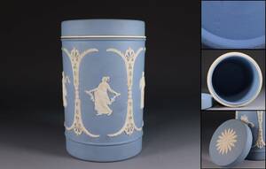 蔵出し品　WEDG WOOD　ウェッジウッド　ジャスパー　茶入