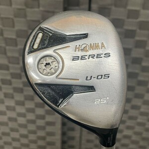 J651-O43-347 HONMA ホンマ BERES ベレス U-05 25°ユーティリティー ゴルフクラブ 男性右打ち FLEX R ③