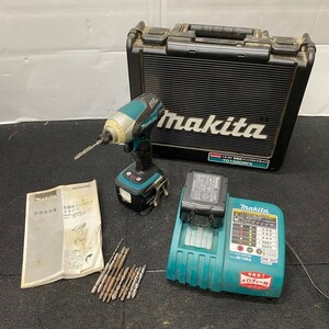 J519-D5-151 MAKITA マキタ 充電式インパクトドライバ TD132D/電動工具/専用ケース バッテリー(BL1430) 2個 充電器(DC18RA)付/通電OK ⑤