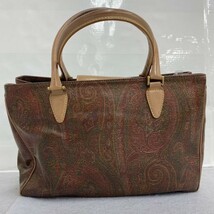 K359-C8-234 ETRO エトロ ハンドバッグ トートバッグ ペイズリー柄 約縦21.5×横34×マチ10.5cm ②_画像1