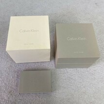 K354-O15-4217 Calvin Klein カルバンクライン K2H 211 クォーツ デイト ホワイト文字盤 ラウンド CK メンズ 腕時計 箱/説明書付き ②_画像10