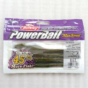 新品 バークレイ パワーベイト マックスセント ザ・ジェネラル 5インチ #グリーンパンプキン Berkley Power-Bait Max-Scent The-Generalの画像1