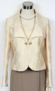  new goods 6 ten thousand jacket 11 number Chantez moa wedding lady's cream beige rose 40 -years old ~