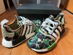 A Bathing Ape × adidas NMD R1 "Olive Camo"ベイジング エイプ × アディダス BAPE