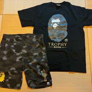 BAPE TROPHY ROOM Tシャツ　ハーフパンツ　エイプ　APE トロフィールーム