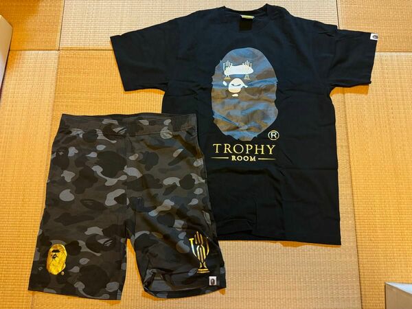 BAPE TROPHY ROOM Tシャツ　ハーフパンツ　エイプ　APE トロフィールーム