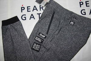 ★正規品★パーリーゲイツ PEARLY GATES★HEAT PERFORMA裏起毛 多ワッペンジョガーパンツ★保温性★全方向ストレッチ★抗菌防臭加工★5 L