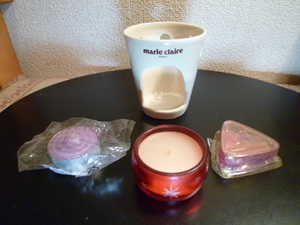 marie claire candle holder other 4 point set unused * exhibition goods 