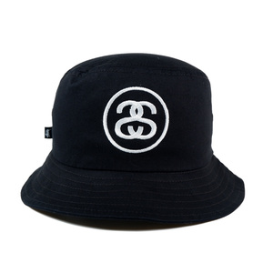 # new goods #STUSSY Stussy bucket hat SS LINK BUCKET HAT SS link bucket hat #bake is # black #ST7M0116