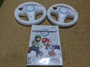 wii ソフト　マリオカート　ハンドル2個セット　②