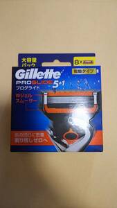 ジレット　gillette　フュージョン　プログライド 5+1　電動タイプ　 替刃 8個セット　未使用品　送料無料