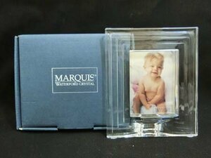 ma- Kiss MARQUIS water Ford crystal CONTEMPRA 2 3/8×3 1/4 Picture frame 104849 Germany made box attaching beautiful goods used #