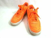 ナイキ エアフォース1 AIR FORCE1 ジャストドゥーイット Just Do It シューズ スニーカー オレンジ 28cm 箱なし かかとすり減りあり 中古■_画像1