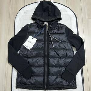 【美品】MONCLER モンクレール　ダウン　パーカー　L 黒