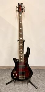 【1000円スタート】☆注目・美品☆SCHECTER Diamond series STILETTO EXTREAM-5 エレキベース 