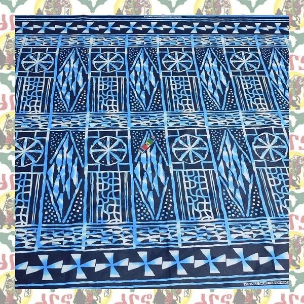 【SALE/90cm x 110cm/1ヤード】アフリカンプリント生地 barg-o53 アフリカ布 アフリカ生地 ゴールドプリント アンカラ キテンゲ パーニュ