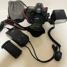 Canon EOS 1 デジタル一眼レフカメラ レンズ ボディ MarkII 16-35mm バッテリーチャージャー一式_画像3