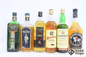 ◇1円～ ウイスキー6本セット コンブレー キャッスル 750ml/スコッツグレイ 750ml/ホワイトホース 8年 750ml 他