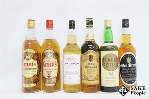 ◇1円～ ウイスキー6本セット グレンアードッホ 700ml/レッドハックル 750ml/エンシェント クラン 700ml 他