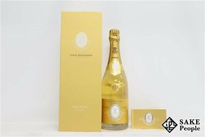 □1円～ ルイ・ロデレール クリスタル ブリュット 2008 750ml 12％ 箱 冊子 シャンパン