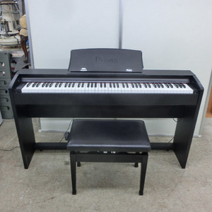 札幌市内近郊限定 カシオ プリヴィア 電子ピアノ 2011年製 CASIO PX-735BK 88鍵盤 椅子付き 札幌市 西区
