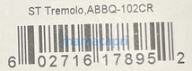 新品 Stratocaster Tremolo Bridge Set Chrome 6点止 弦間ピッチ 10.8mm ABBQ-102 ストラトキャスター トレモロ ブリッジ セット クローム_画像6